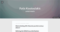 Desktop Screenshot of fotiskoutoulakis.com